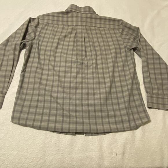 Dockers Stain Defender Gray Plaid Button Down Men’s Shirt Size XL Preppy - Picture 16 of 16
